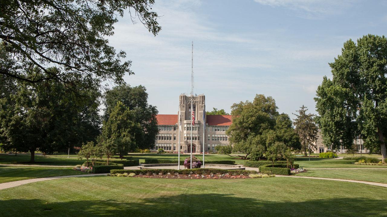 Olmsted Administration Hall from front oval